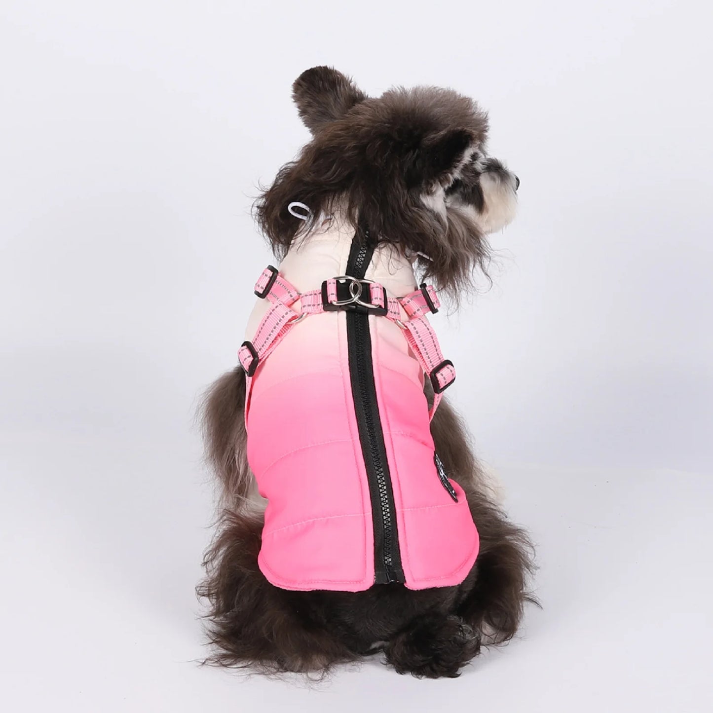 Waterproof Dog Jacket With Harness Winter Warm Pet Dog Clothes For Small Big Dogs Coat Chihuahua Clothing French Bulldog Outfits