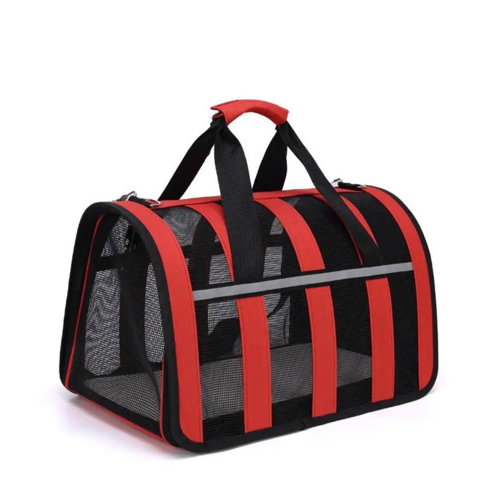 1Pc S/M/L Portable Folding Cat Bag Comfort Safety Large Capacity Crossbody Outdoor Pet Breathable Backpack Handheld Pet Bag