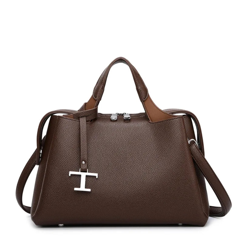 Luxury leisure travel zipper shoulder bag, high-quality design handbag, classic and trendy women's backpack