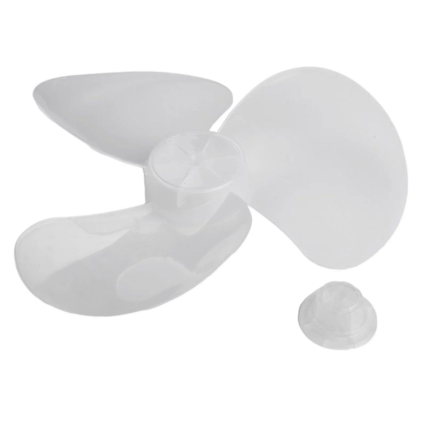 28cm Plastic Fan Blade 3 Leaves Standing Pedestal Fan Blade Table Fanner With Nut Cover Electric Fan Accessories