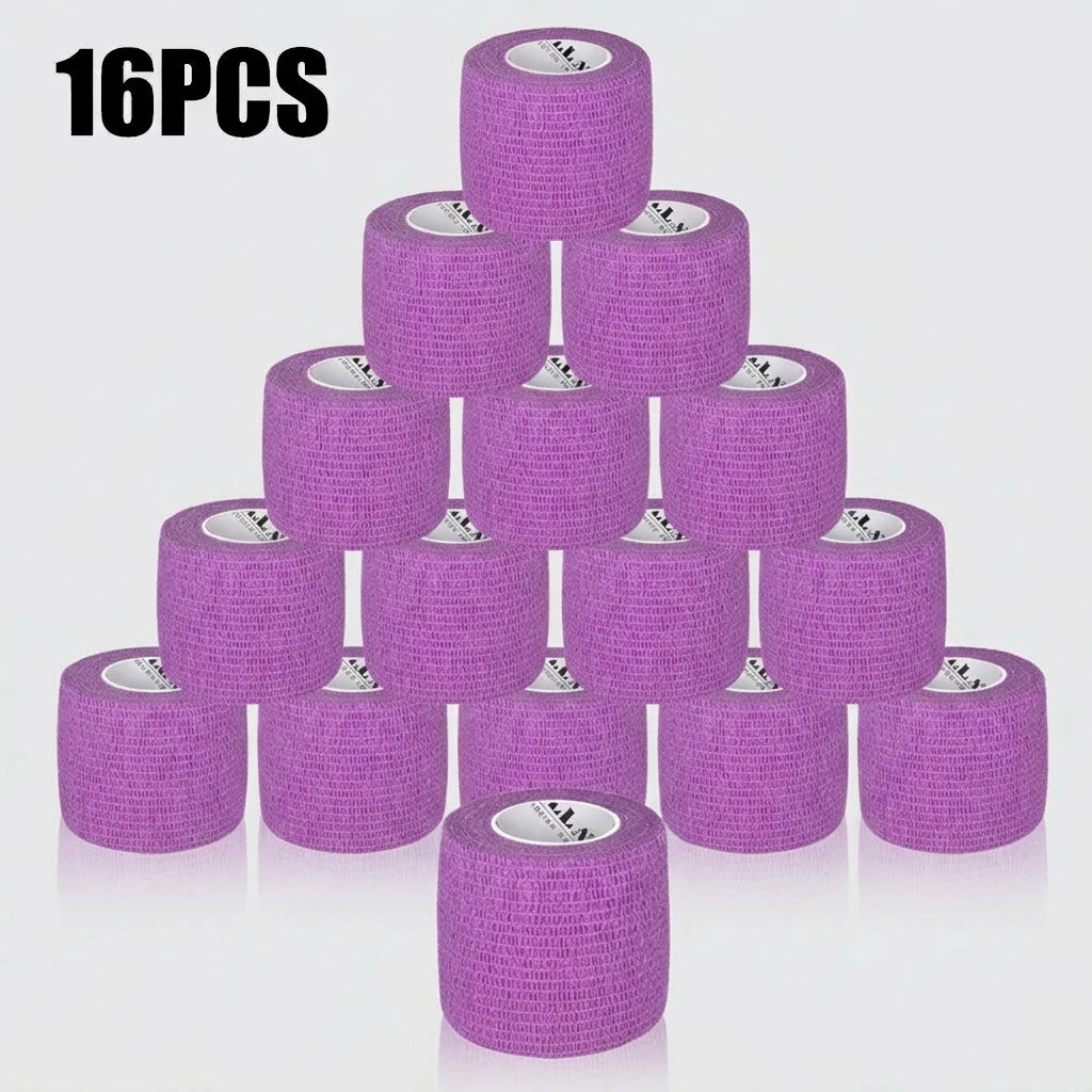 16/10/3PCS Tattoo Grip Bandage Colorful Self Adhesive Wrap 5cm X 4.5m Non Slip Handle Tape Tattoo Machine Grip Cover Supplies