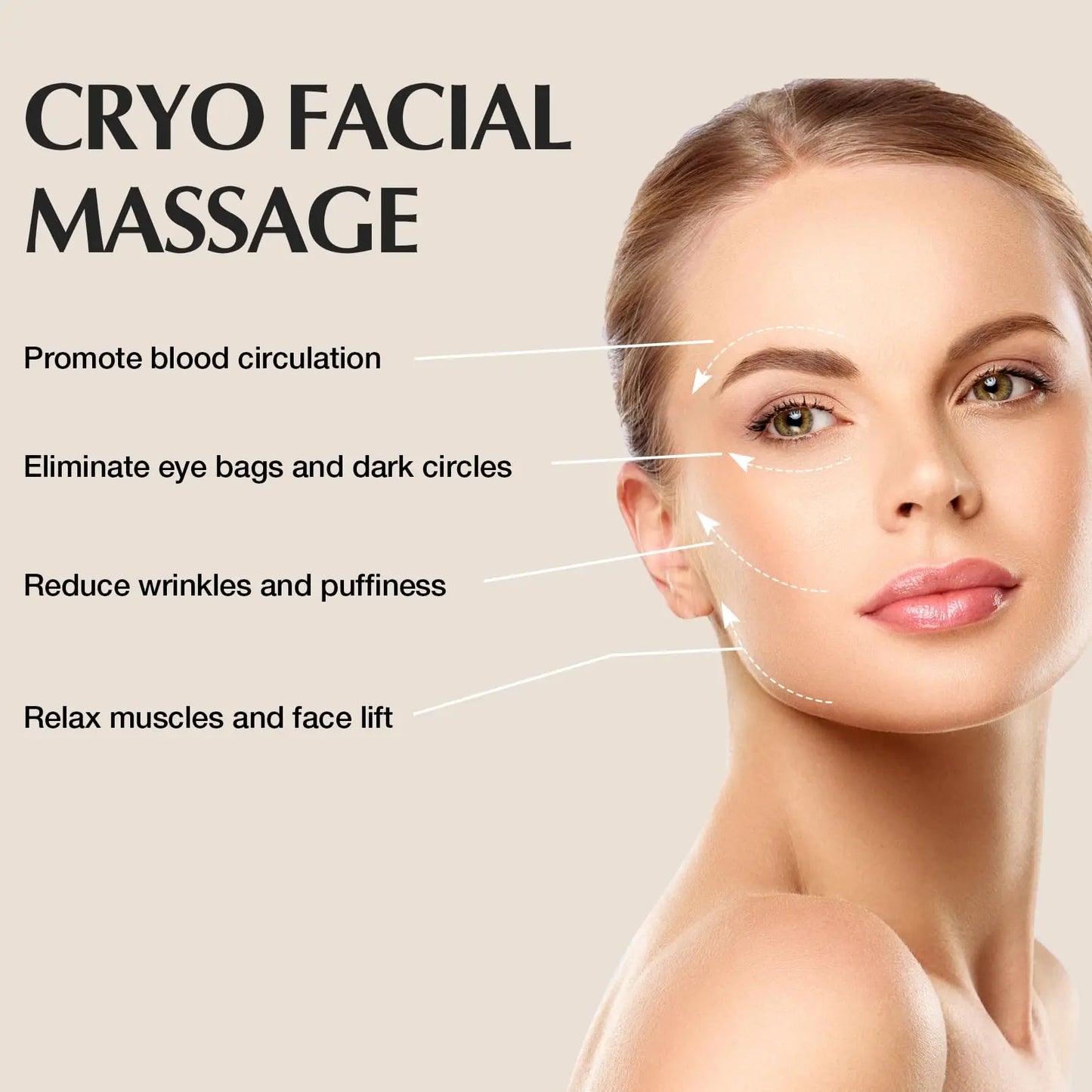 Sticks Facial Skin Care Ice Globes for Women Face Eyes, Face Beauty Tools Esthetician Supplies Cooling Spa Globes