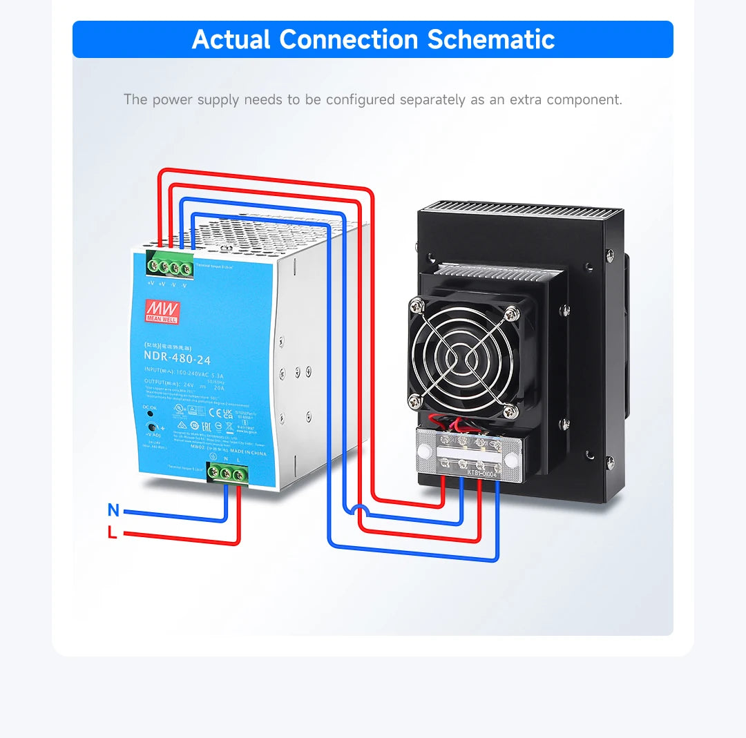 ENMG Industrial Cabinet Semiconductor Cooling System HET Kit 12V Peltier Cooling Module with Fan Heatsink & Electronic AC Green.