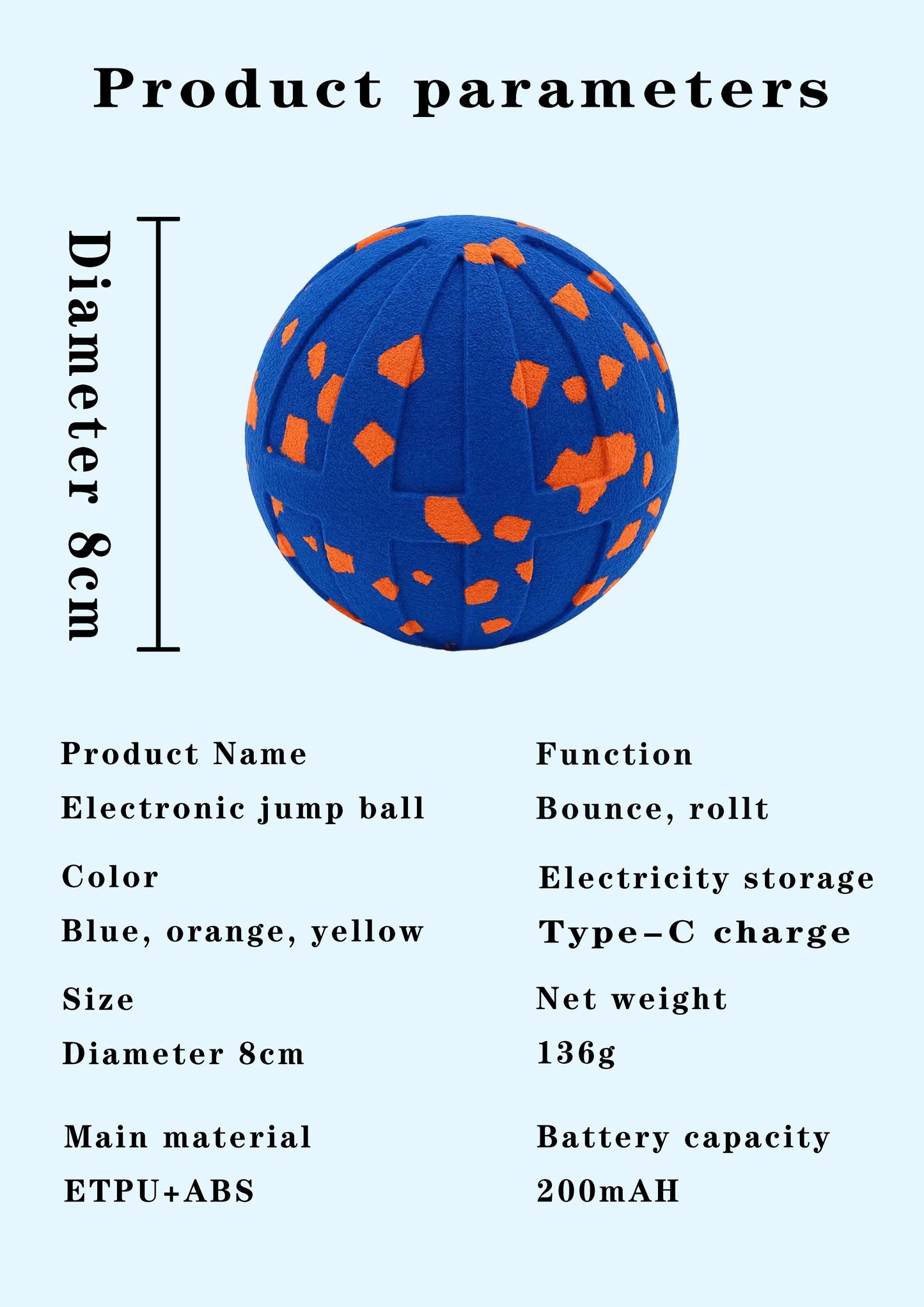 New Pet Smart Dog Toy Ball ETPU Popcorn Jumping Dog Toy Ball Has Multiple Functions Such As Bouncing And Spinning