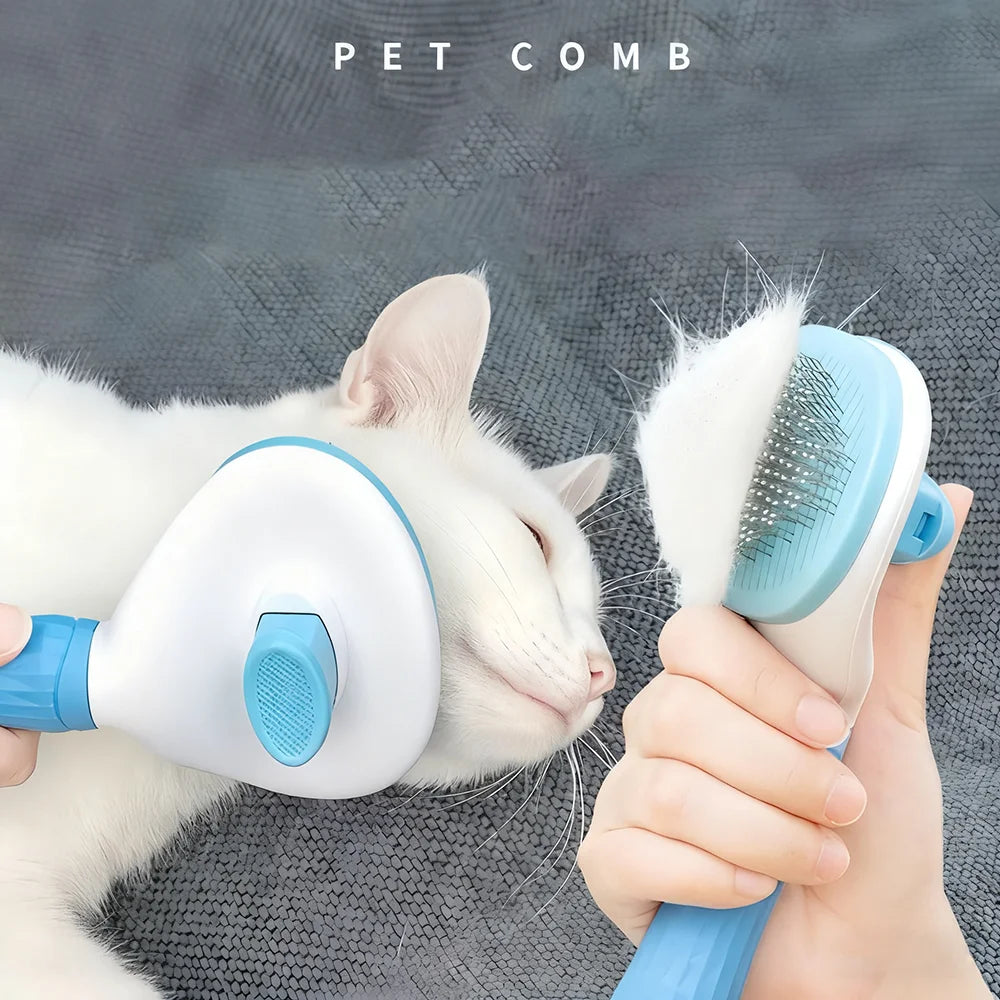Pet Dog Brush Cat Comb Self Cleaning Pet Hair Remover Brush For Dogs Cats Grooming Tools Pets Dematting Comb Dogs Accessories