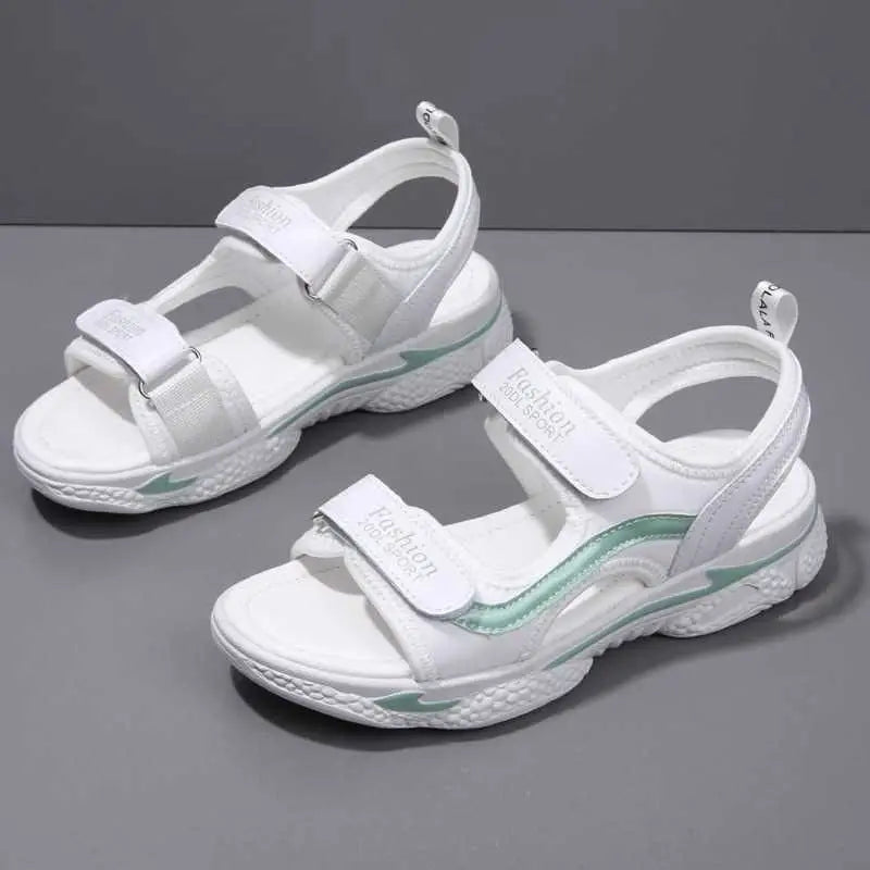 Woman Shoes Outdoor Platform Leather Sandals for Women Beach Daily Vip Chic and Elegant Wholesale Comfortable Summer 2025 H Shoe