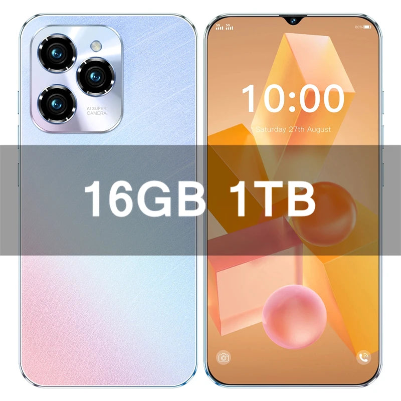 HOT 2026 NEW Original For 40 Pro Brand New 6.8 inch Full Screen Smartphone 4G 5G Cell Phone 6800mAh Mobile Phones Global Vers
