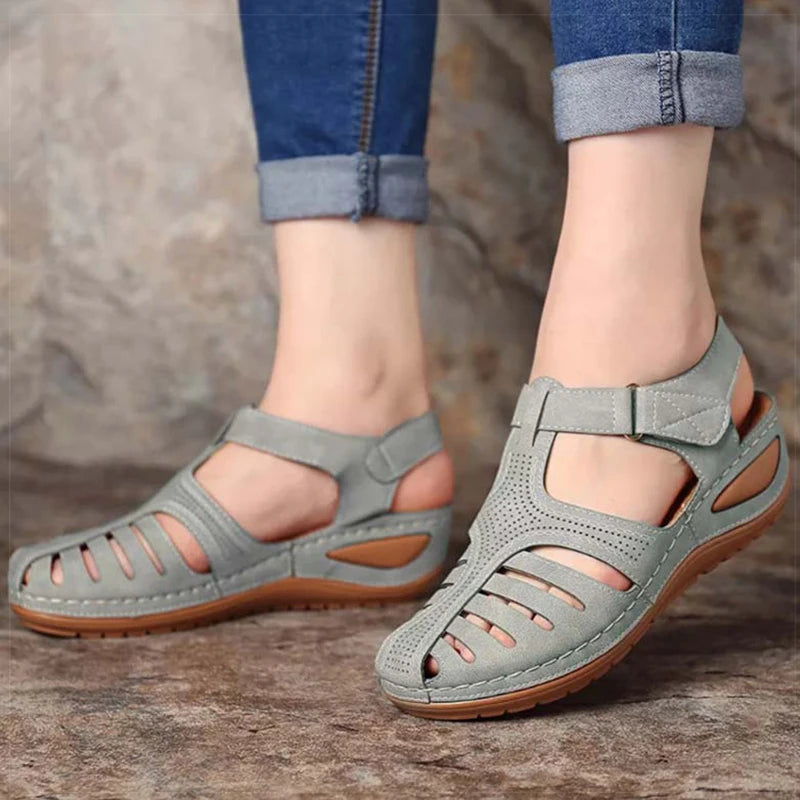 Women's Sandals Classics Summer Shoes For Women Summer Sandals Wedge Heels Sandalias De Mujer With Low Platform Footwear Female