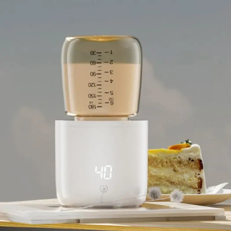 G2AD Portable Baby Bottle Warmer with Quick Heating and Digital Temperature Control 4-Gear Adjust for Home and Travel Use