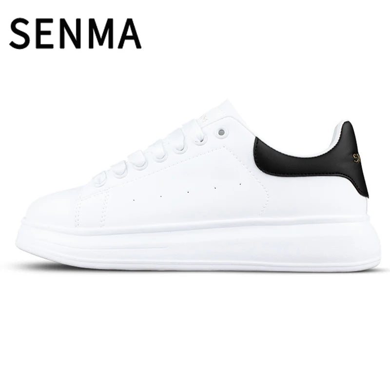 SENMA Luxury Design Sneakers For Men 2025 White Board-shoe Soft Women Walking Shoes Running Shoes Couples Sneakers Tennis shoes