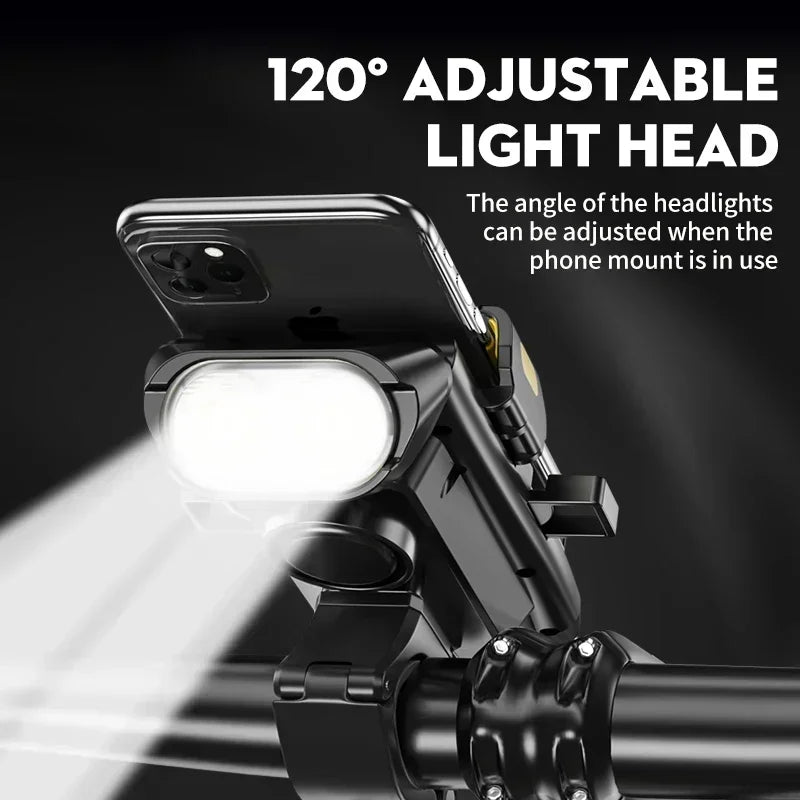 4-in-1 LED Bicycle Light 3000mAh Bike Headlamp Power Bank 400Lumen Handlebar Rechargeable Front Lamp MTB Road Cycling Flashlight