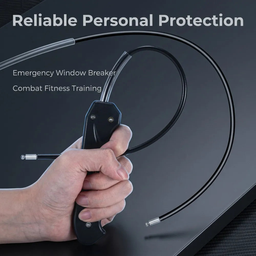 Portable Safety Tool Wire Self Defense Whip Defense Staff Multi Purpose Bike Whip Whips and Paddle for Adults Play