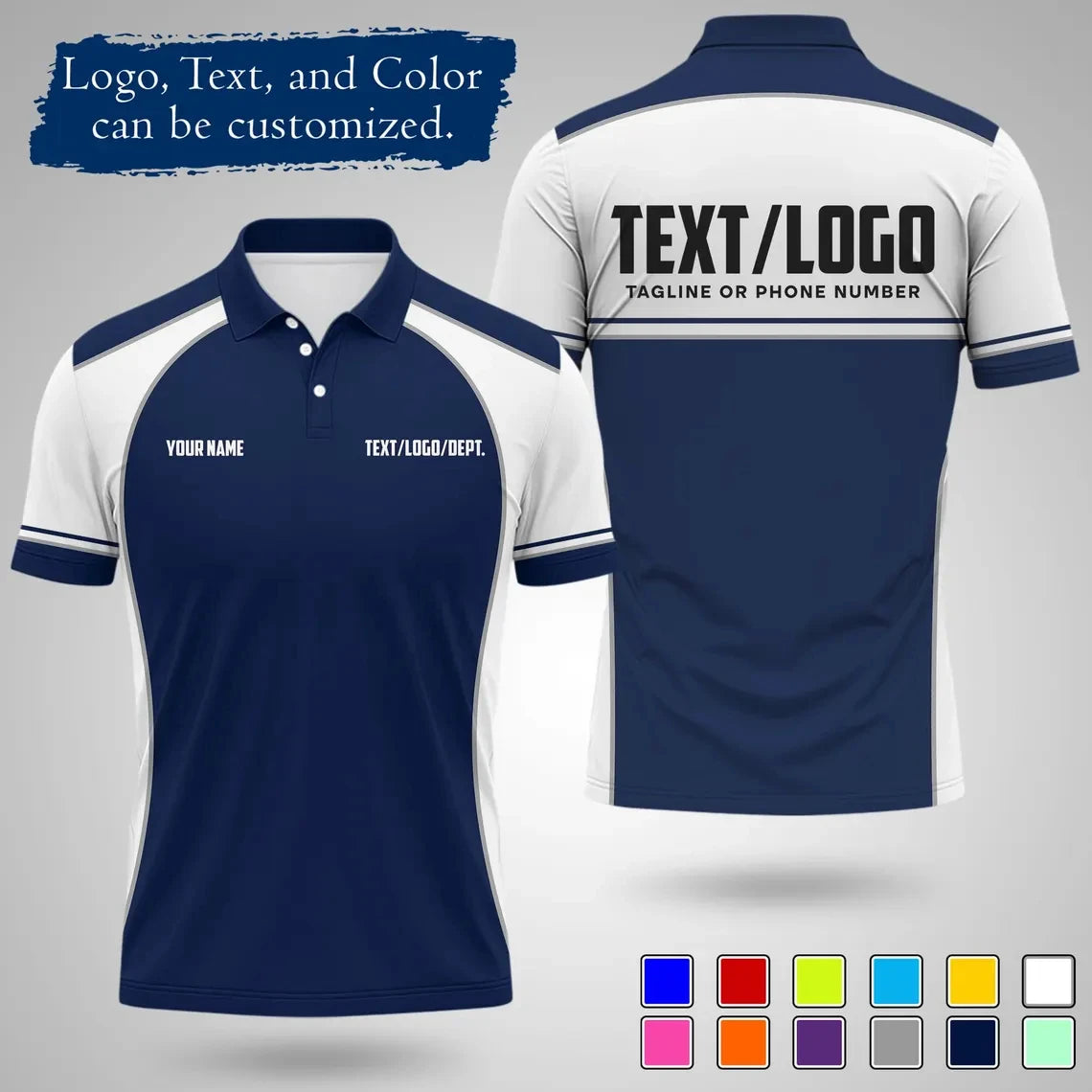 Personalized Team Polo Shirt Customizable diy Name Logo men women short sleeve new design Jersey summer daily sports Uniforms
