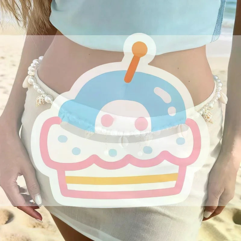 Pearl Belly Chain for Women Boho Waist Chains Sexy Summer Beach Jewelry for Swimsuit Body Accessory