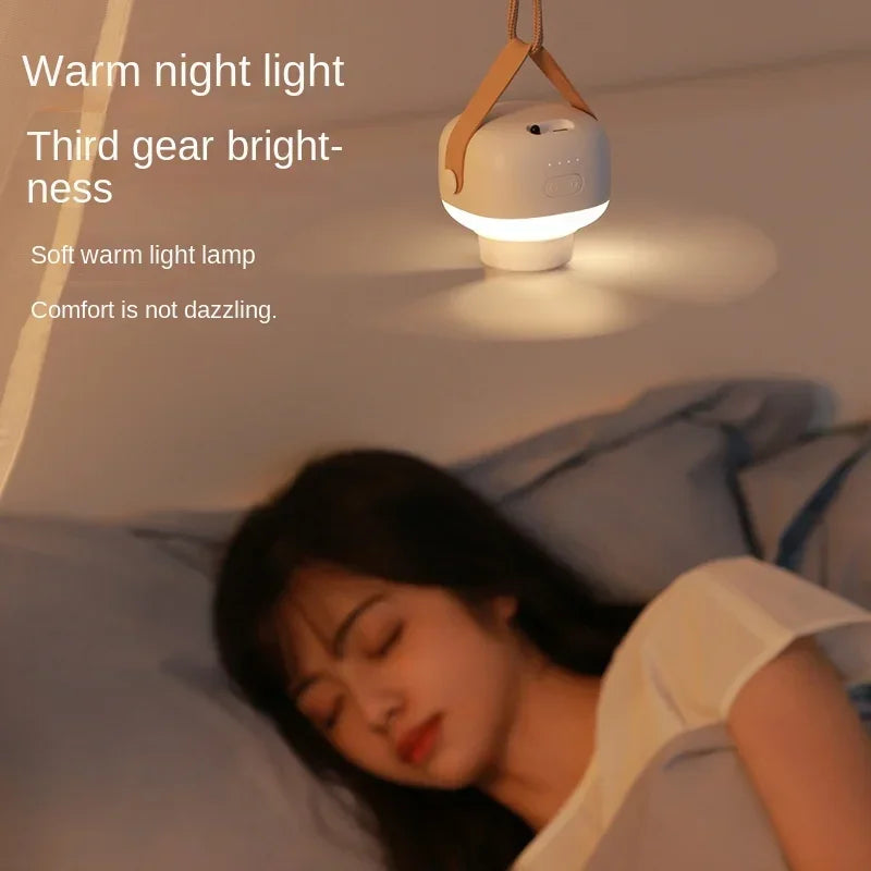 Portable Wireless mini Ceiling Fan Light USB Fan with Remote Control, Stand, Night Light, Home, Outdoor, Camping, New Year Gifts