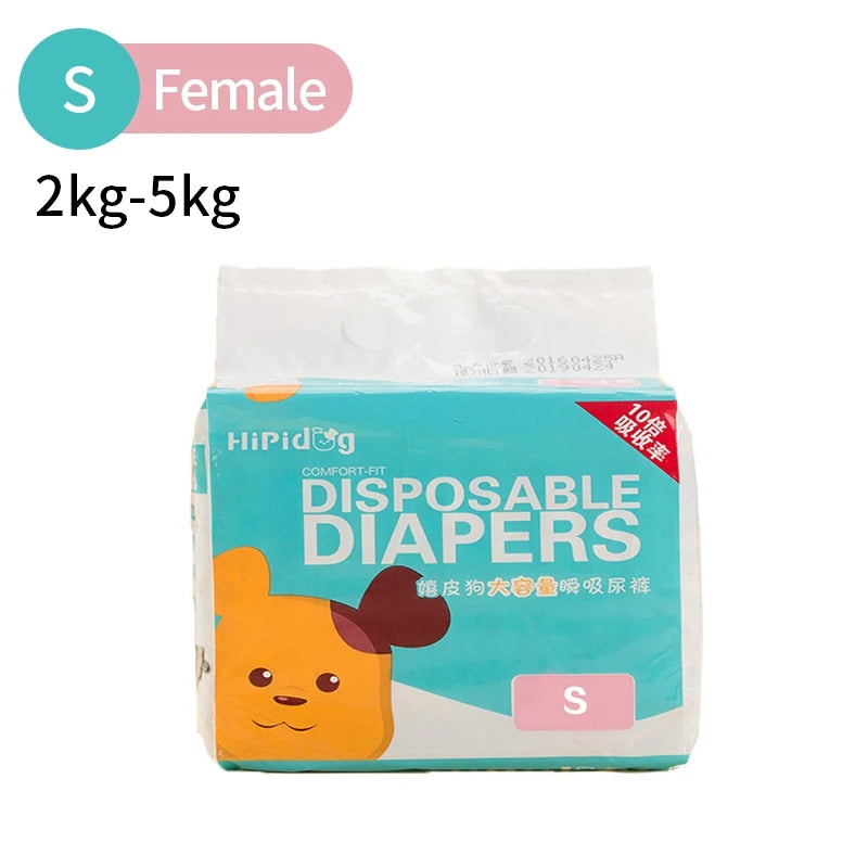 Super Absorption Female Dog Diaper Pet Menstrual Physiological Pants Leakproof Nappies Pants Breathable Puppy Short Dog Supplies