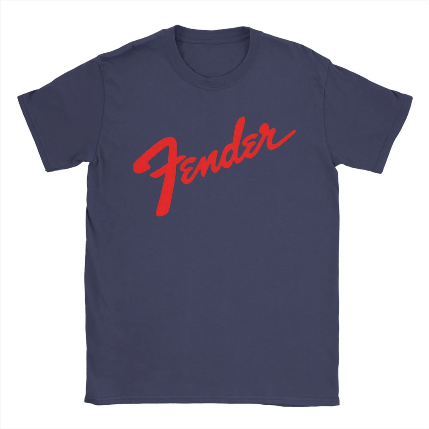 Fender Jimi Hendrix Electric Guitar T-Shirt Beach 100% Cotton T-Shirts For Adult Casual Tee Shirt Short Sleeve Y2K Funny Clothes