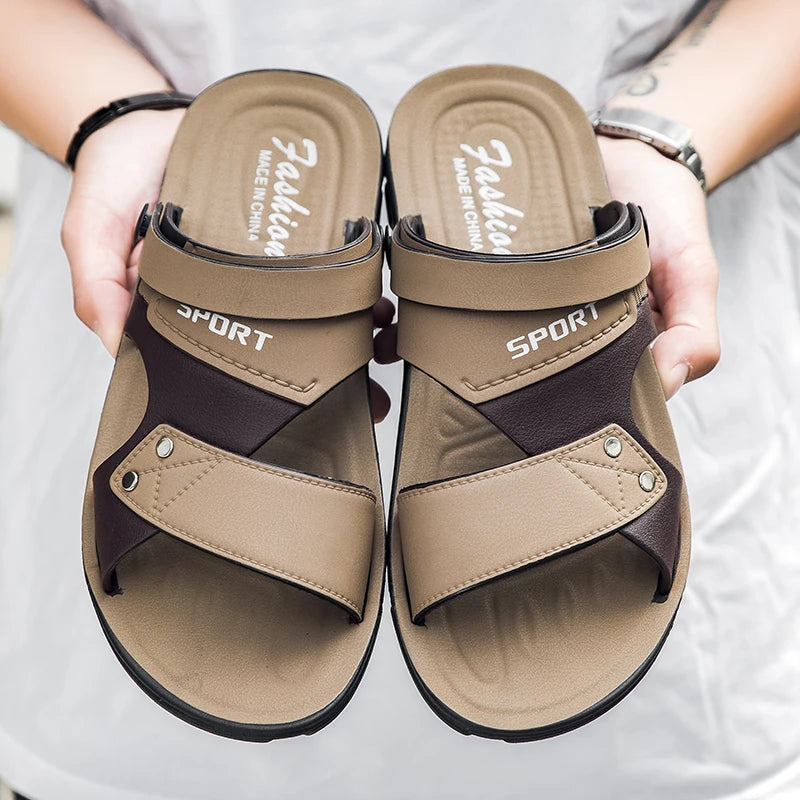 Trend Men's Sandals Casual Beach Shoes Male Classic Summer Sandals Men Slippers Slip On Sandals For Men Slippers