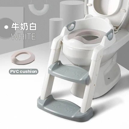 1-8 Years Children's Potty Baby Toilet Seat With Adjustable Ladder Infant Toilet Training Folding Seat Baby Potty Training Seat
