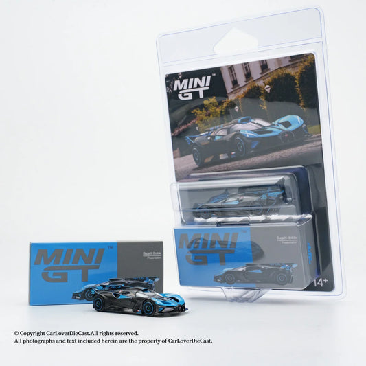 MINIGT 1:64 Bugatti Bolide Presentation Alloy Diecast Car Model Collection