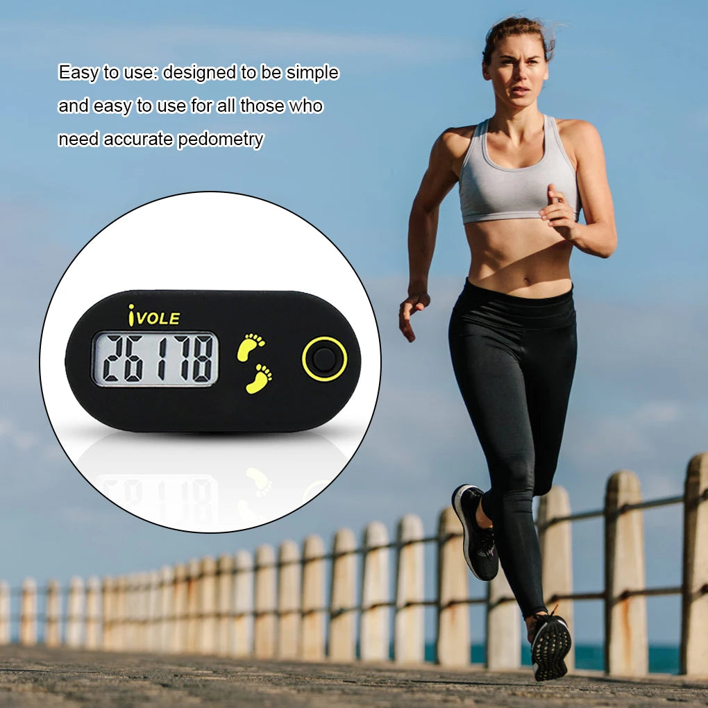 Ivole Digital Step Pedometer Walking Counter Workout Exercise Counting