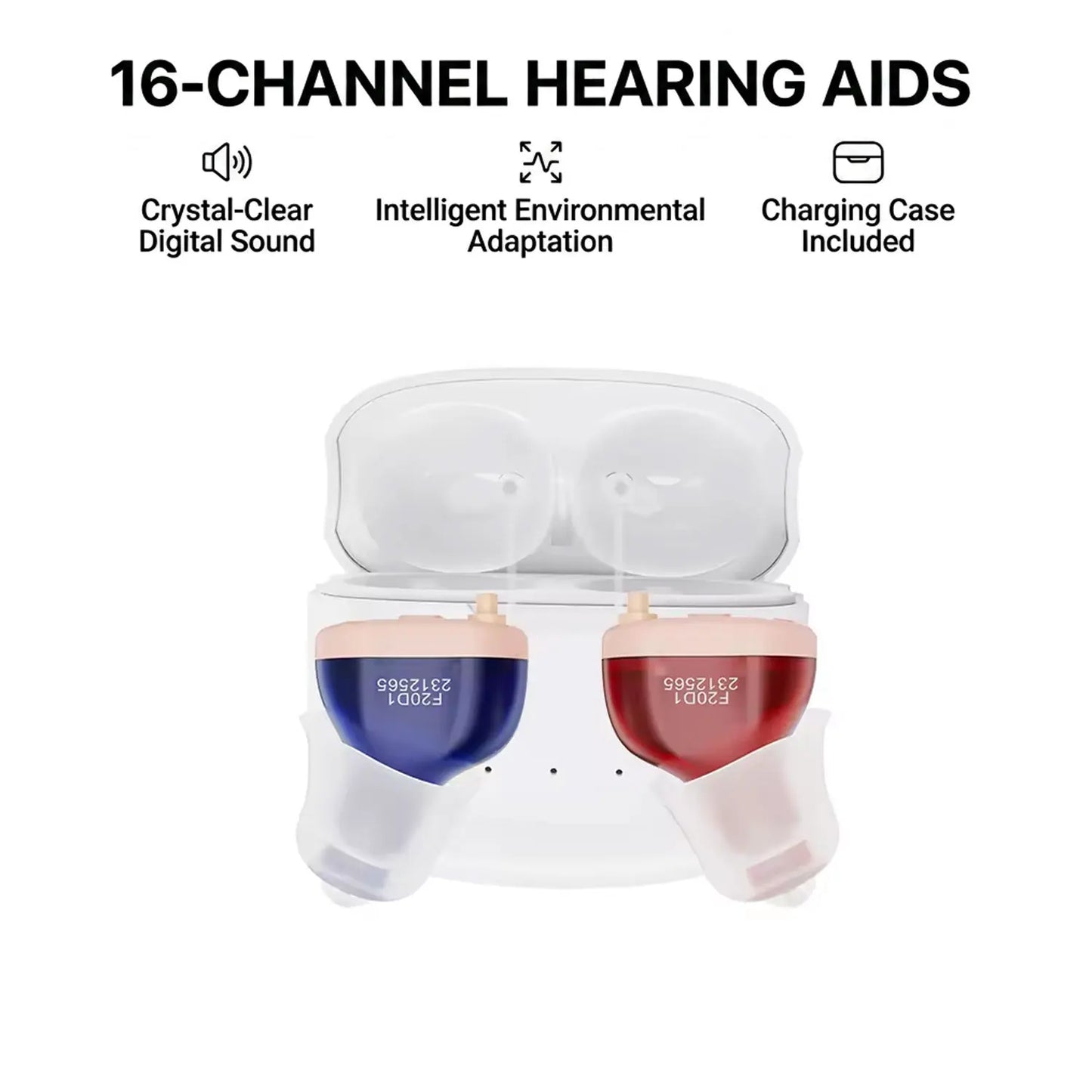 16 Channel Hearing Aid for the Elderly High Quality Hearing Aids with Noise Reduction Hearing Aid for Deafness Audifonos