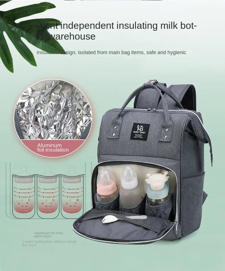 Mother Large Capacity Nappy Backpacks with Changing Mat Convenient Baby Nursing Bags Mommy Diaper Bags Baby Stroller Hanging Bag