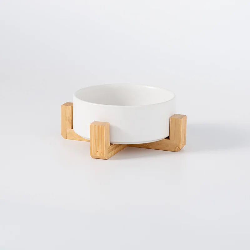 2026 Double Pet Bowl  Elevated Food Water Feeder For Cats And Dogs Neck Protection Simple Style Pet Supplies