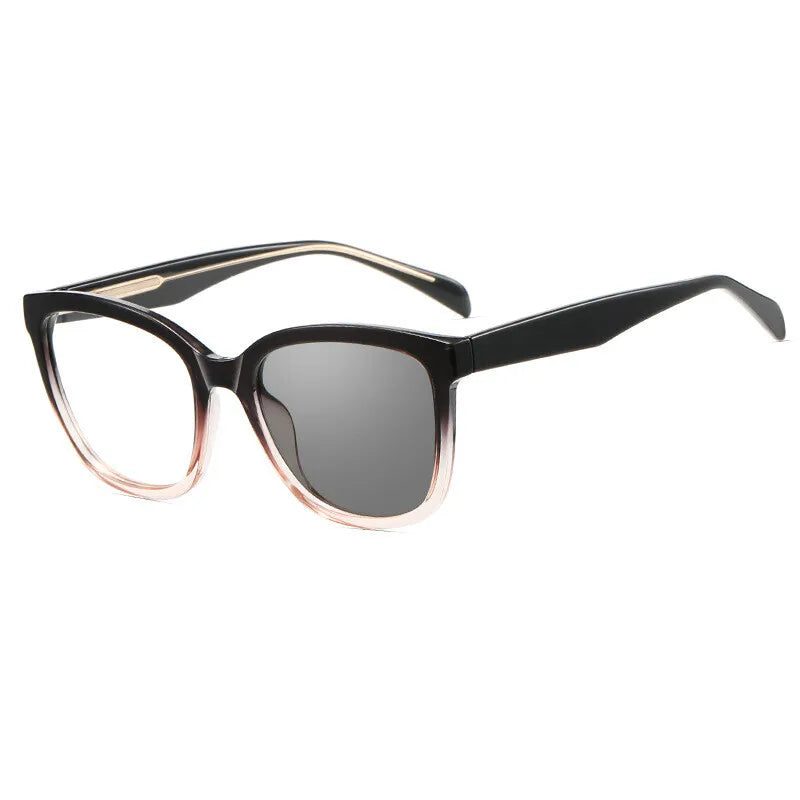 Cat Eye Women Reading Glasses Photochromic Lenses Anti-UV Sunglasses Blue Light Blocking Color Changing Glasses With Diopters