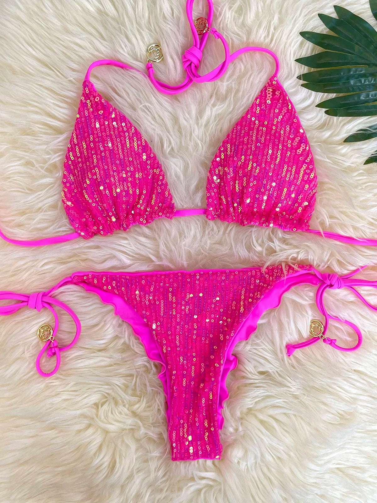 Sequins S - L  Glitter Shiny Bikini Women Swimwear Female Swimsuit Two-pieces Bikini set Brazilian Bather Bathing Suit Swim 2026