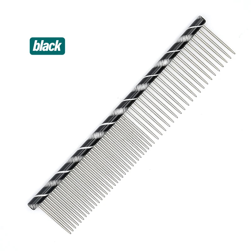Dog Comb Long Thick Hair Fur Removal Cleaning Brush Stainless Steel Lightweight Pets Cat Grooming Combs for Dogs 16/19/20/25cm