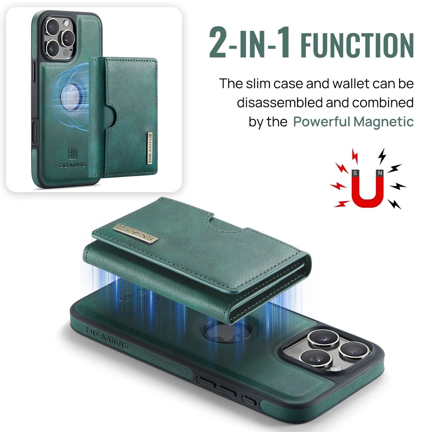 Magnetic Leather Wallet Card Phone Case For iPhone 17E 17 Air 16E 16 Pro Max 15 Plus 14 13 12 11 Flip Wireless Charging Cover