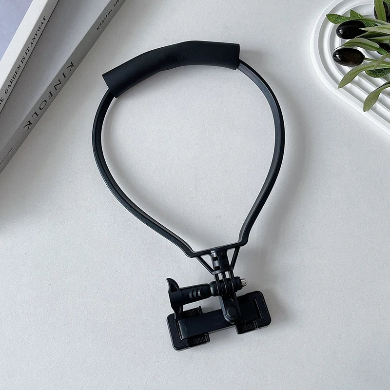 Neck Holder Lazy Phone Stand For  16 15 14 13 Pro Max   Outdoor First Angle Vlog Recording Selfie Bracket