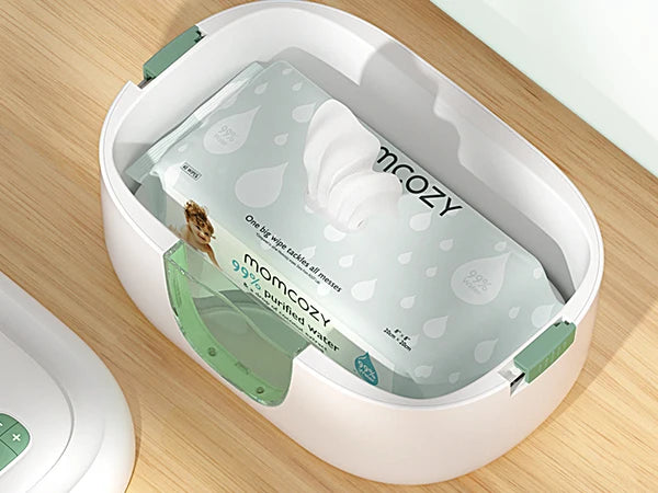 Momcozy Baby Wipe Warmer, Large Capacity, Fast and Even Heating, 4 Modes of Temperature Heating Control, with Night Light