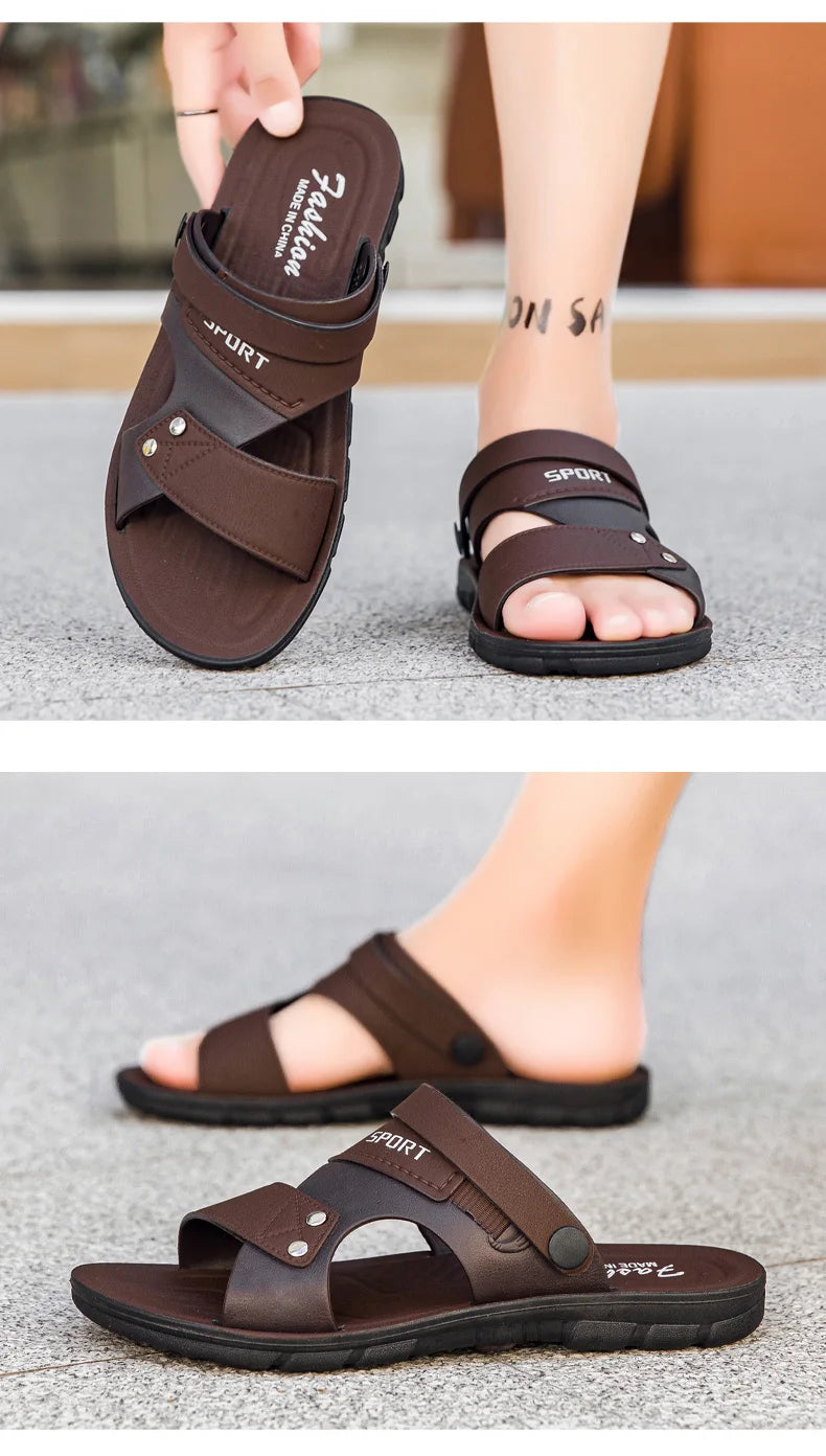 Trend Men's Sandals Casual Beach Shoes Male Classic Summer Sandals Men Slippers Slip On Sandals For Men Slippers