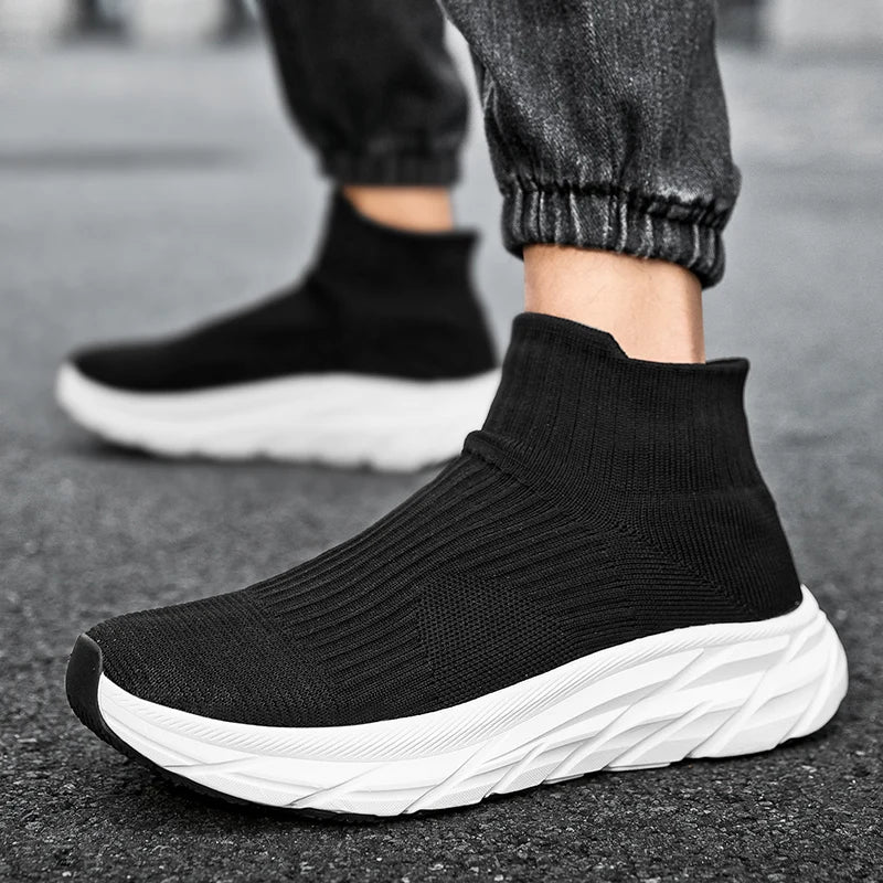 Men Running Walking sock Shoes winter boots Casual Sneakers plush warm shoes Sport shoes Lightweight Men Sneakers Casual Shoes