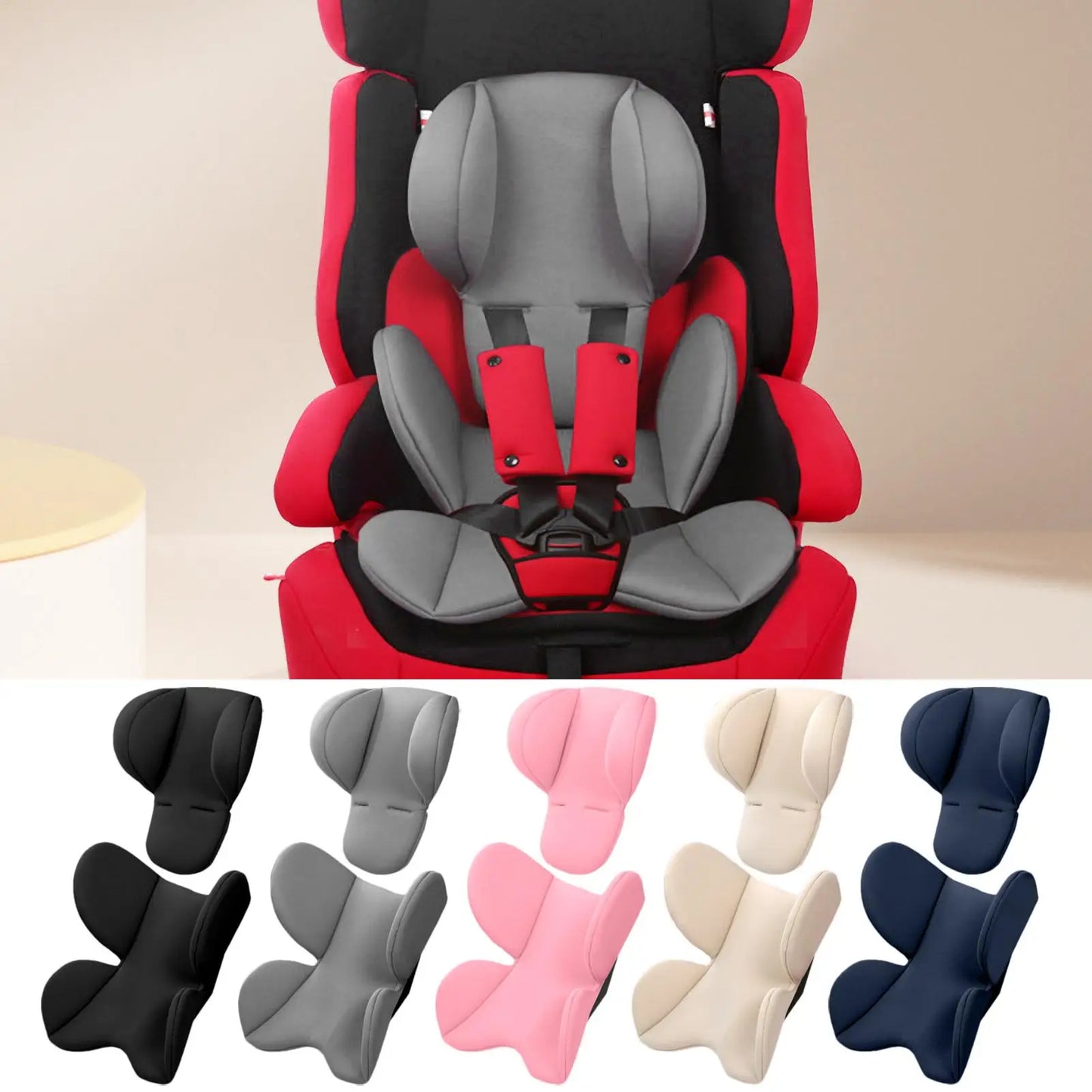 Baby Stroller Cushion Soft Stroller Cushion Pads Head Neck Seat Insert Pad Infant Car Seat Insert Baby Stroller Accessories