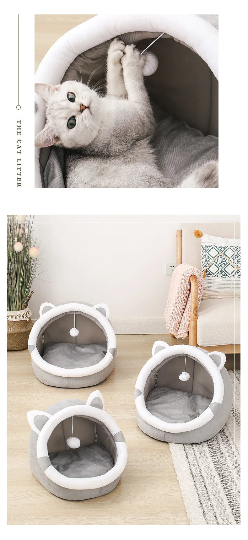 Hot selling cat house, closed pet house, semi closed dog house, cat house, warm in winter, universal in all seasons