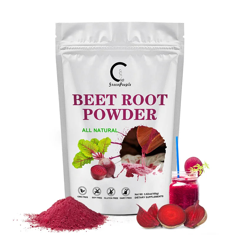 Organic Beet Root Powder- Boost Daily Nutrition, Athletic Performance, Promote Digestive, Vegan and Non-GMO Beet Root Supplement