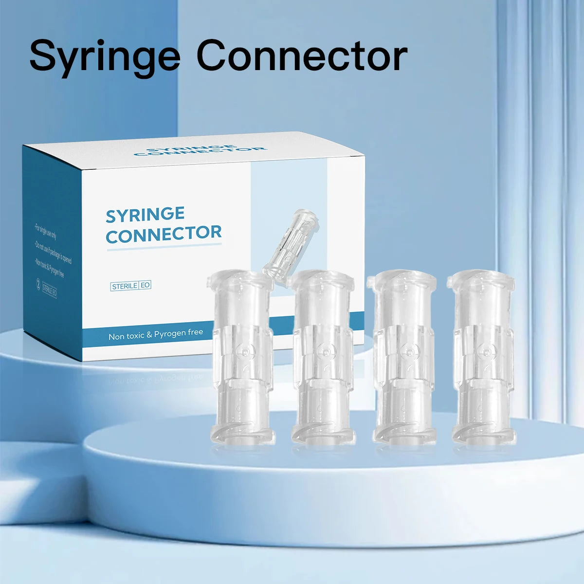 Individual Package PP Sterile Syringe Connector 20/50/100/500/1000 Pcs Female Luer Lock Disposable