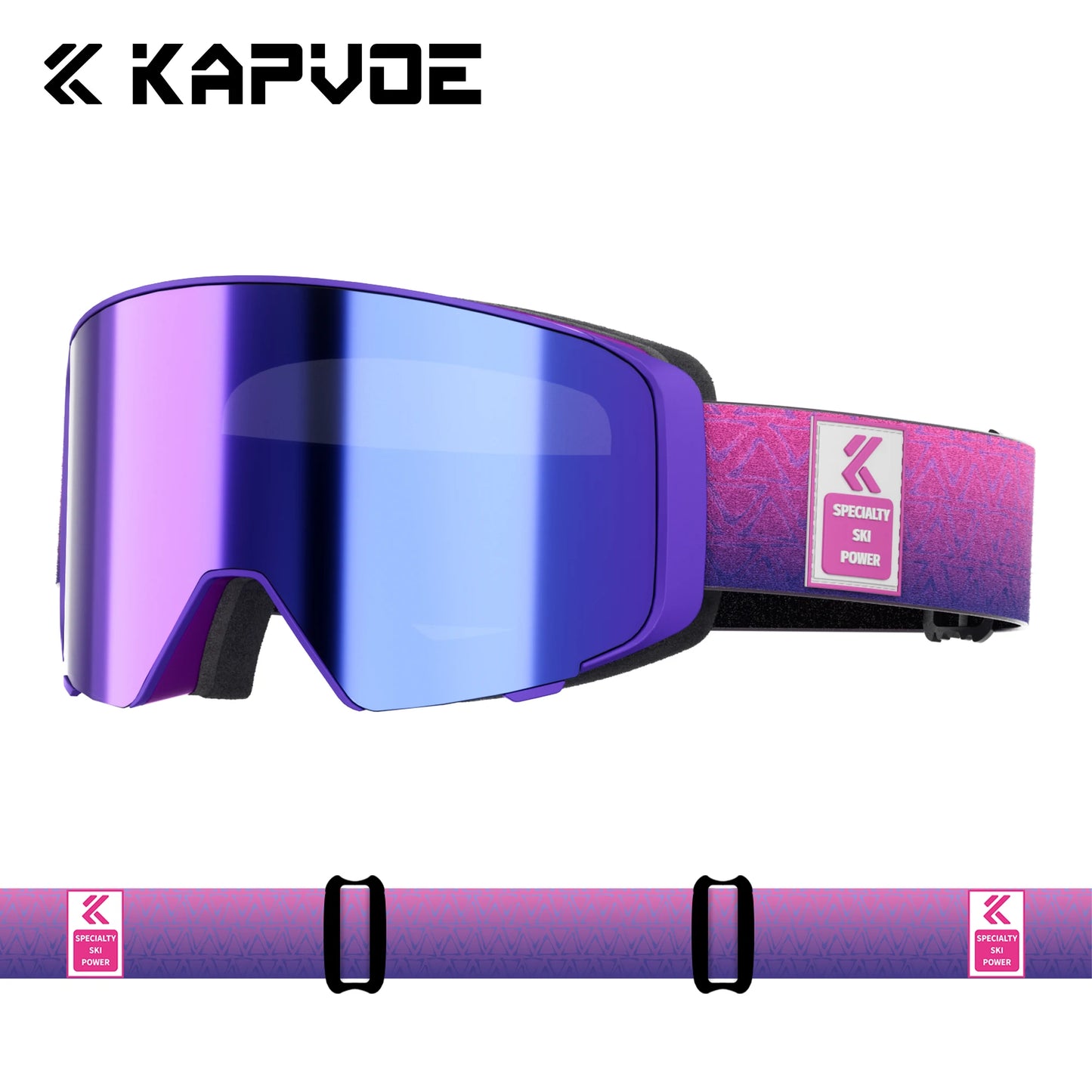 Kapvoe 2026 Skiing Eyewear Flip Ski Goggles Photochromic Snow Goggles Men Snowboard Mask Protection Glasses Snowmobile Winter