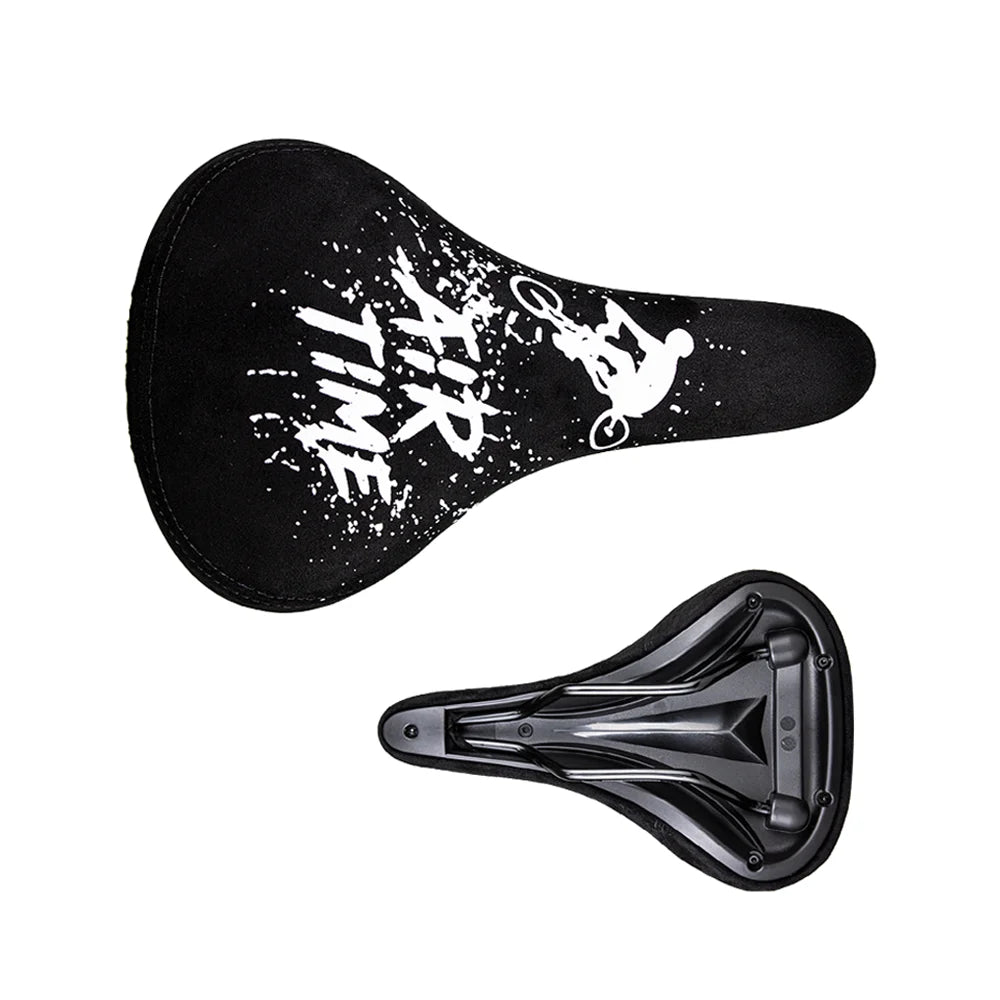 WALGUN BMX Bicycle Saddle Dirt Jump Cruiser Bike Seat with Embroidery Freestyle Racing Dowbhill Saddle MTB 265*170 Cycling Parts