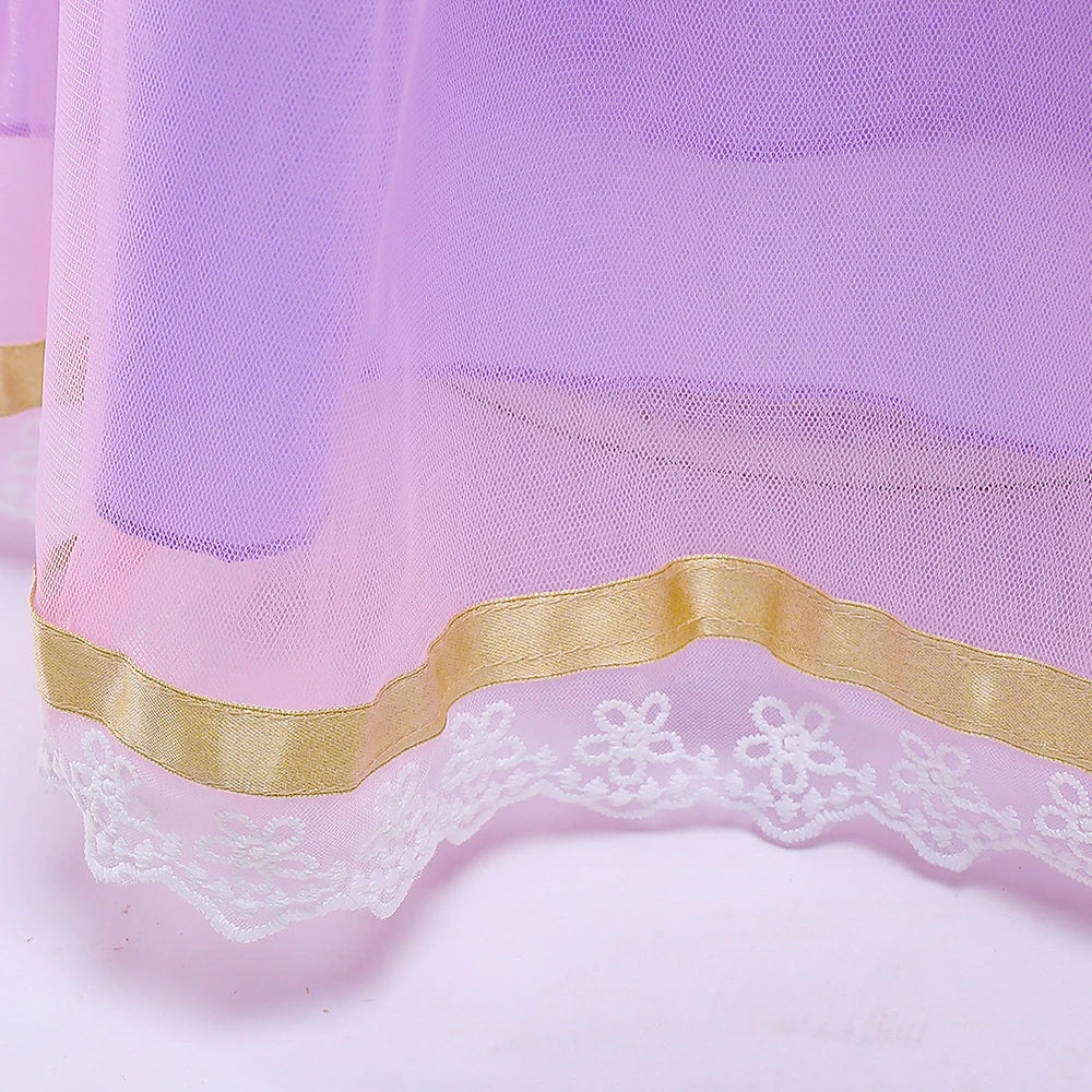Rapunzel Halloween Costume for Girls Carnival Cosplay Kids Clothes Party Birthday Princess Dress Lace Wedding Christmas Costumes