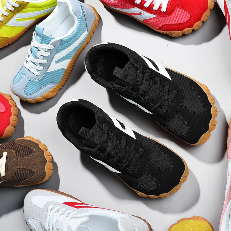 New Wide-toe Men's Shoes Casual Soft Sole Wide-Toe Shoes Walking Sneakers Breathable Mesh Comfortable Barefoot Shoes Big Size 48