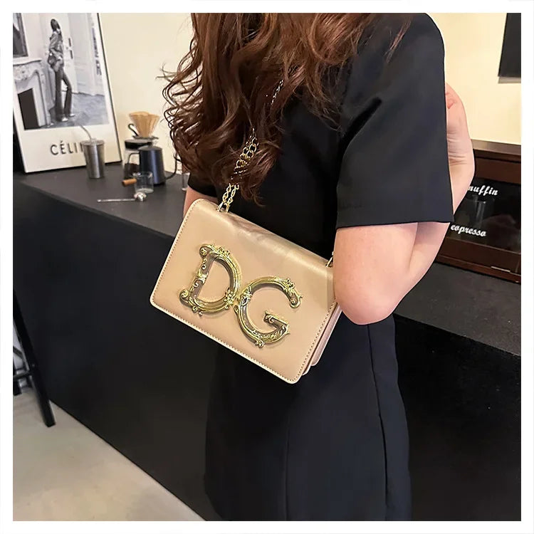Leather Diaper Bag Vintage Textured Retro Square Satchels Shoulder Bag For Women Trendy Fashionable Large Capacity