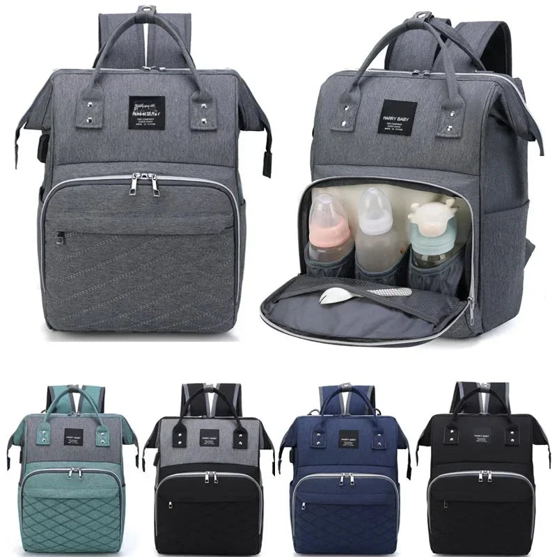 Mother Large Capacity Nappy Backpacks with Changing Mat Convenient Baby Nursing Bags Mommy Diaper Bags Baby Stroller Hanging Bag