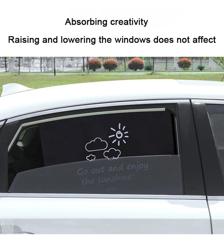 Car Magnetic Curtain In The Car Window Sunshade Cover Cartoon Universal Side Window Sunshade UV Protection For Baby Children