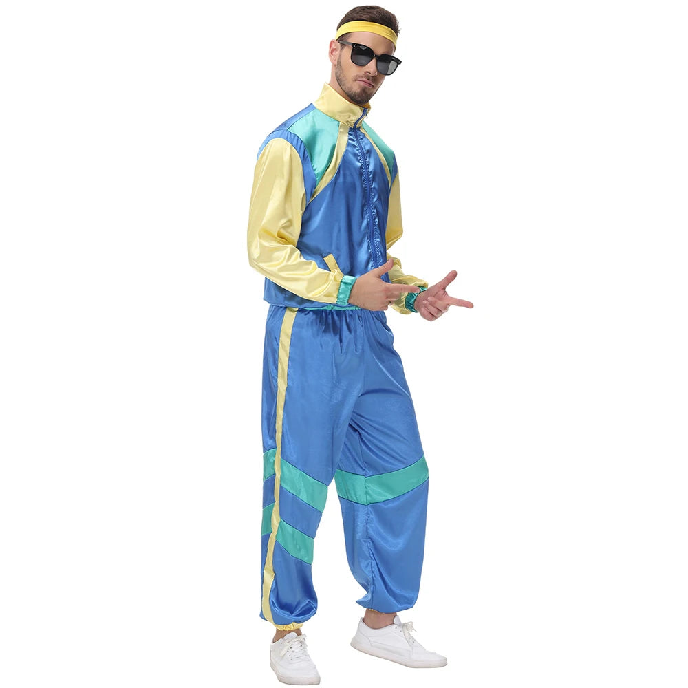 Halloween Couples Hippie Costumes for Women Male Vintage 70s 80s Rock Disco Cosplay Outfits Hip Hop Disco Hippie Costume