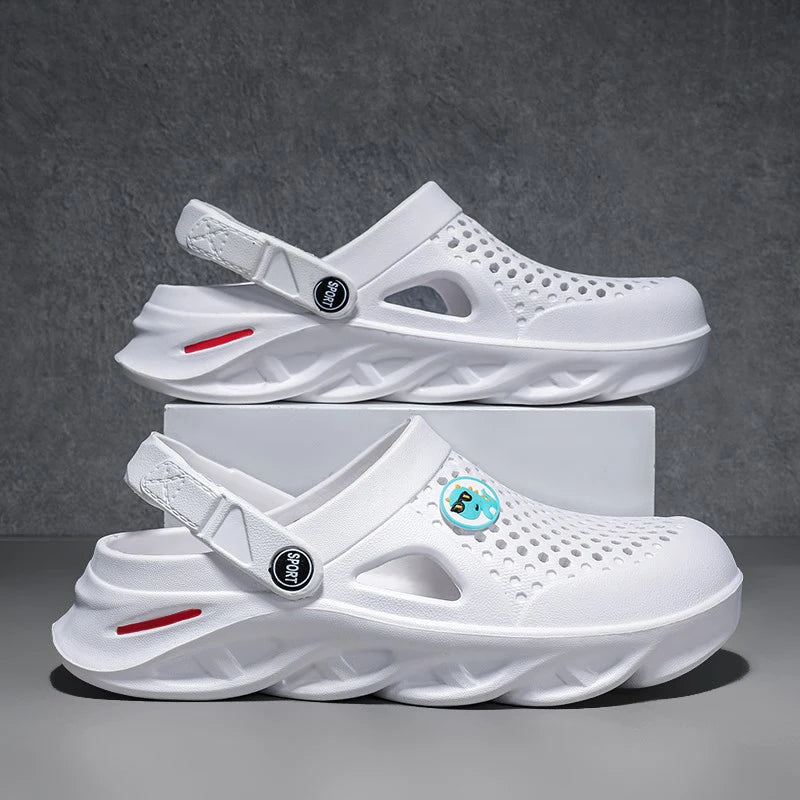 Men's Summer Sandals Clogs Men Women Breathable EVA Thick and Soft Sole Slippers Beach Water Shoes Couple's Clogs Big Size 47