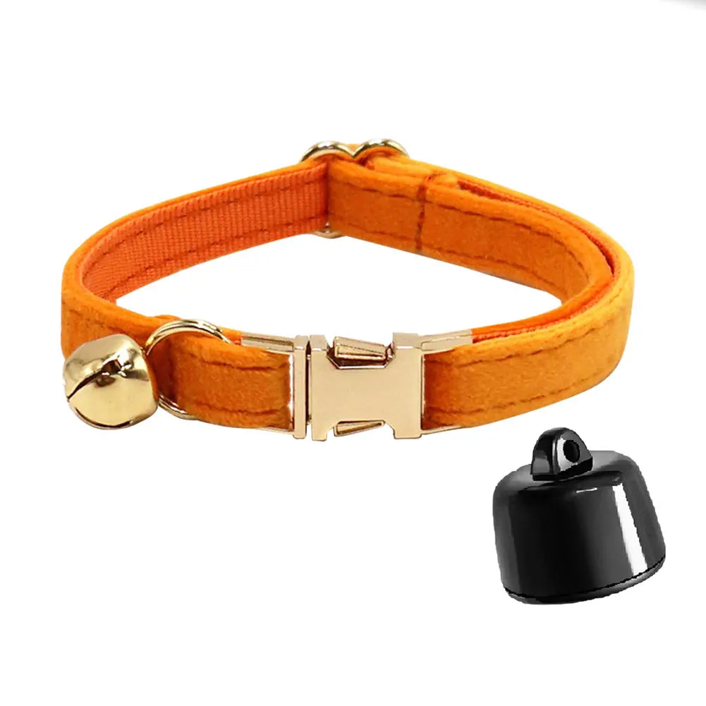 Smart Cat Collar with Bell Personalised Pet Accessories GPS Pet Locator Pet Tracking Collar Device Anti-lost for Cats Dogs